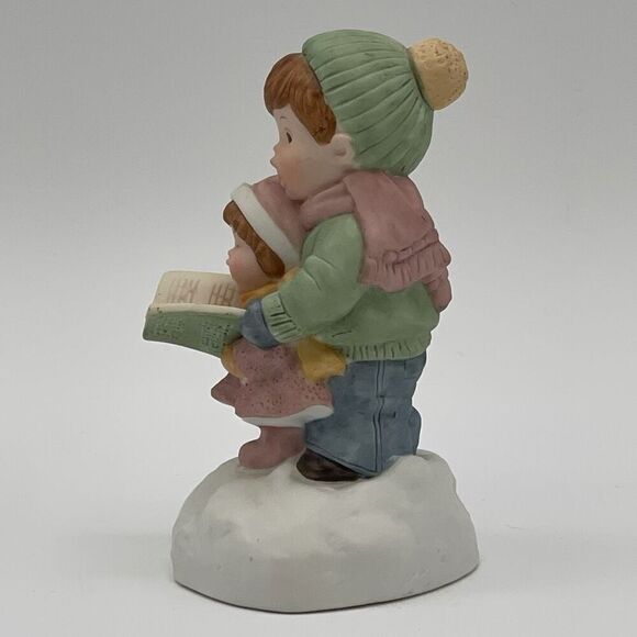 Vtg AVON Joy To The World Children Song Book Wind-Up Porcelain Musical Figurine - Picture 2 of 16